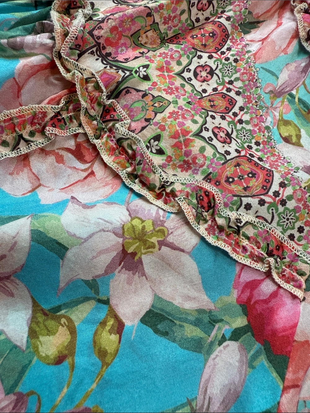 JOHNNY WAS Rose Narcisa Blouse Size XL - Picture 6 of 15